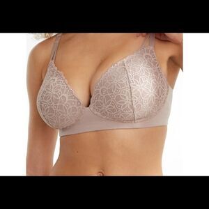 Maidenform Soft Support Wireless Bralette, Blush XL Lace DM2314 NWT in packaging